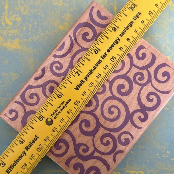 Rubber Stamp Swirls by Rubber Stampede NWT - Picture 7 of 7